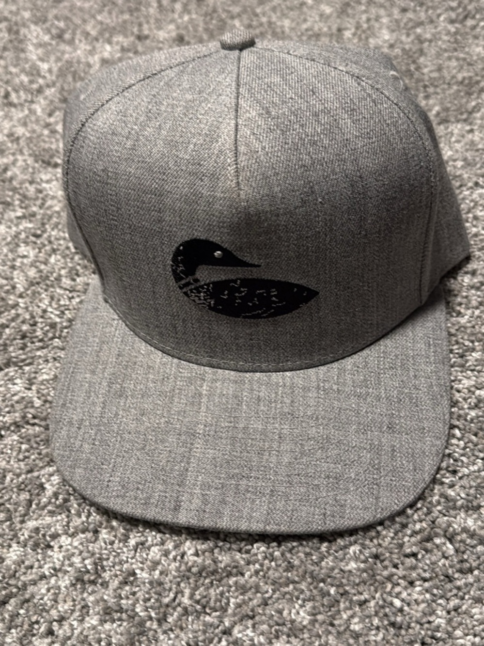 Paddlenorth Men's Loon Logo Snapback Hat Gray
